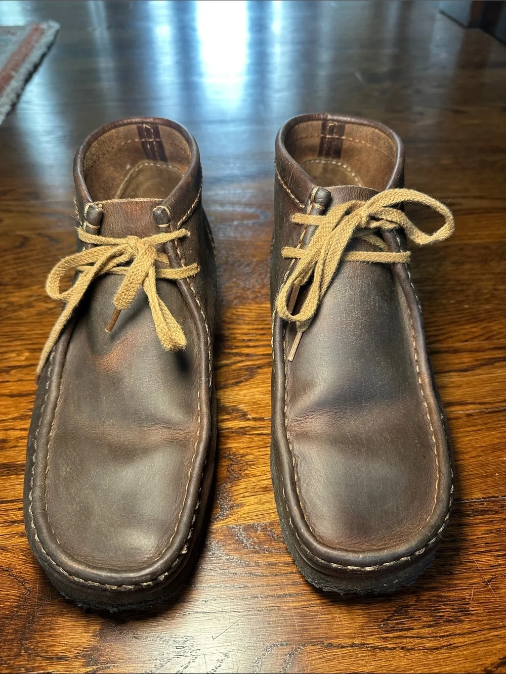 Clarks Dark Brown Leather Chukka Boots